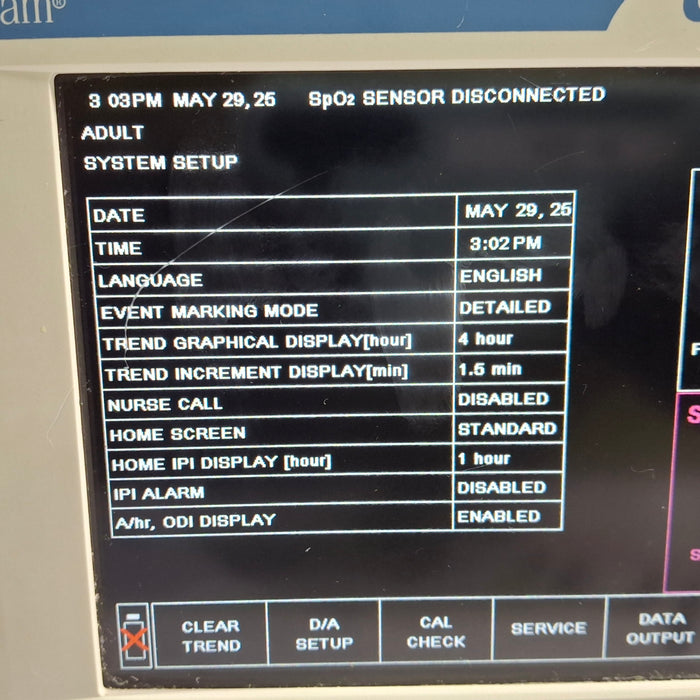 Oridion Capnostream 20P Capnography Monitor