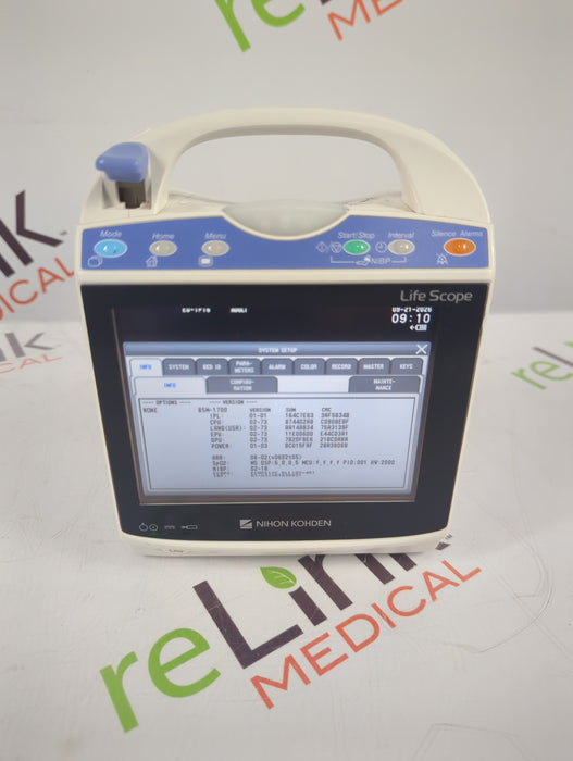 Nihon Kohden BSM-1733 Life Scope PT Transport Patient Monitor