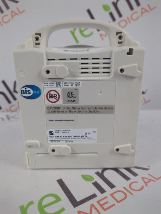 Nihon Kohden BSM-1733 Life Scope PT Transport Patient Monitor