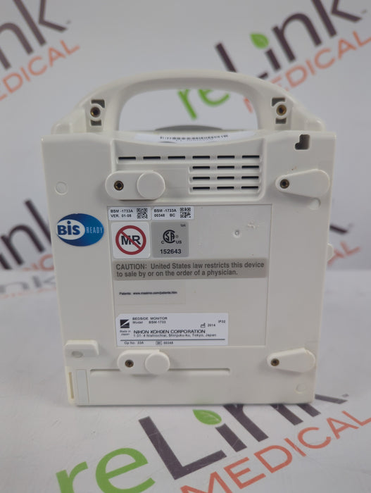Nihon Kohden BSM-1733 Life Scope PT Transport Patient Monitor