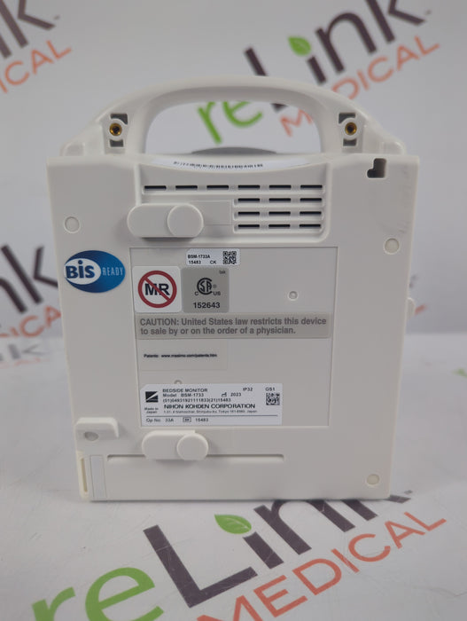 Nihon Kohden BSM-1733 Life Scope PT Transport Patient Monitor