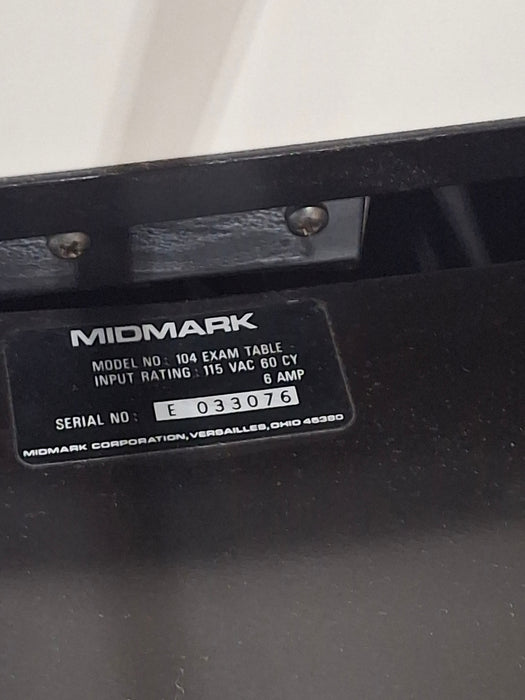 Midmark Ritter Model 104 Exam Table