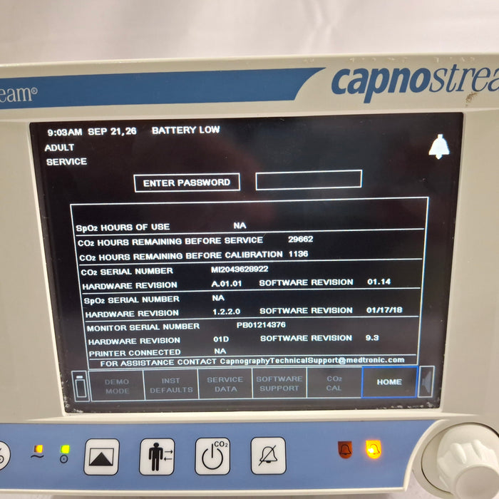 Oridion Capnostream 20P Capnography Monitor