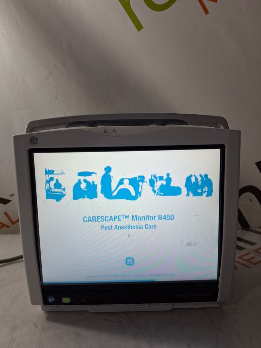 GE Healthcare Carescape B450 Post Anesthesia Care Patient Monitor