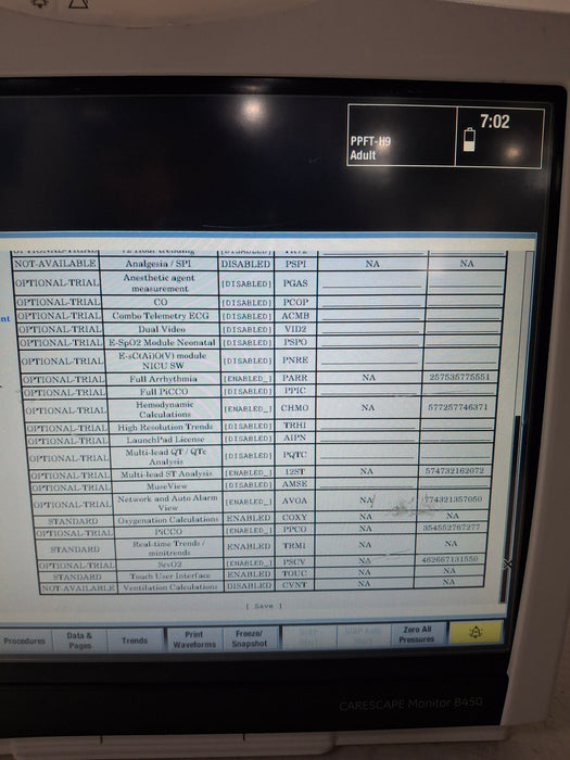 GE Healthcare Carescape B450 Post Anesthesia Care Patient Monitor