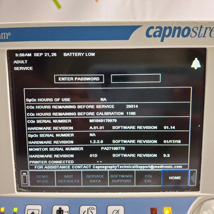 Oridion Capnostream 20P Capnography Monitor