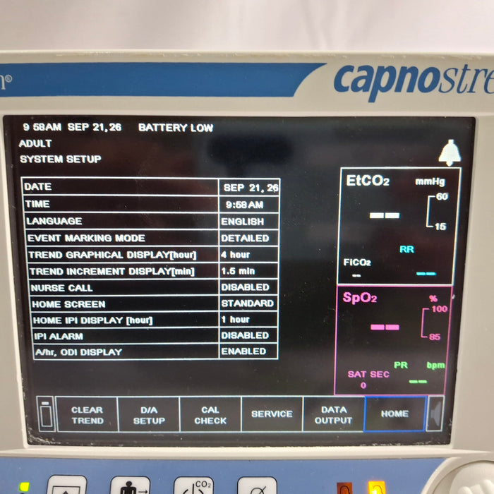 Oridion Capnostream 20P Capnography Monitor