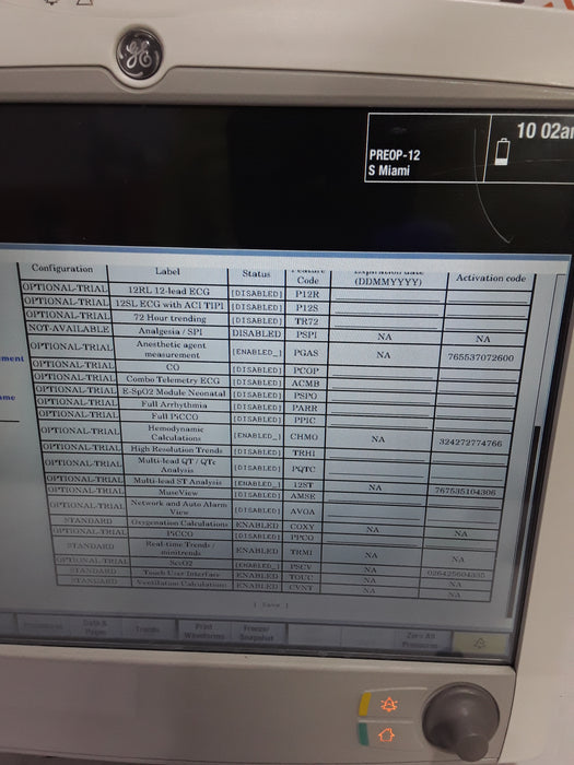 GE Healthcare Carescape B650 Post Anesthesia Care Patient Monitor