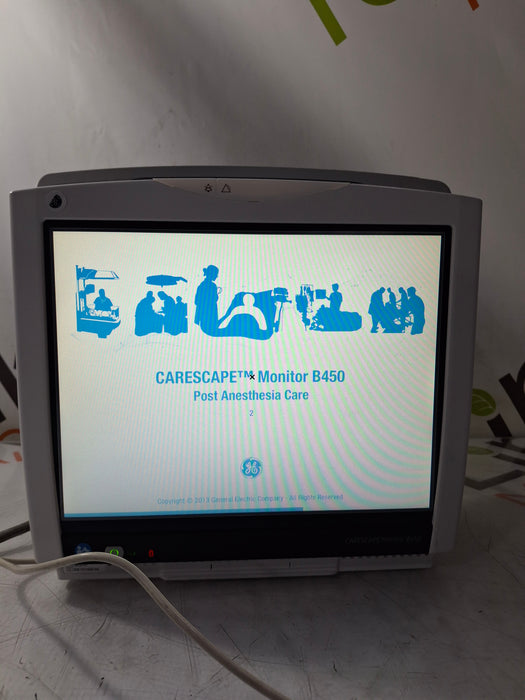 GE Healthcare Carescape B450 Post Anesthesia Care Patient Monitor