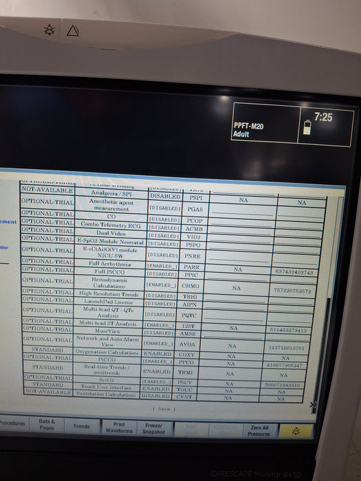 GE Healthcare Carescape B450 Post Anesthesia Care Patient Monitor