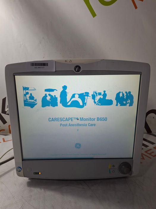 GE Healthcare Carescape B650 Post Anesthesia Care Patient Monitor