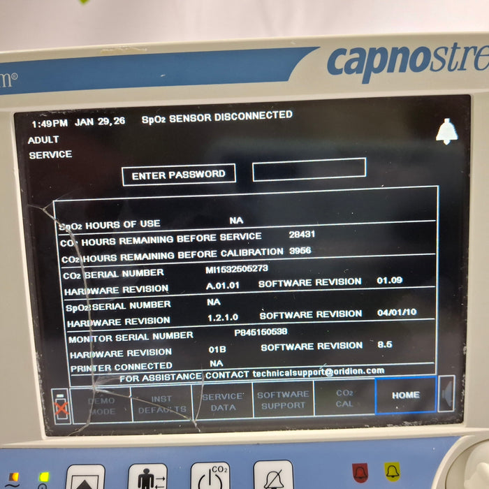 Oridion Capnostream 20P Capnography Monitor