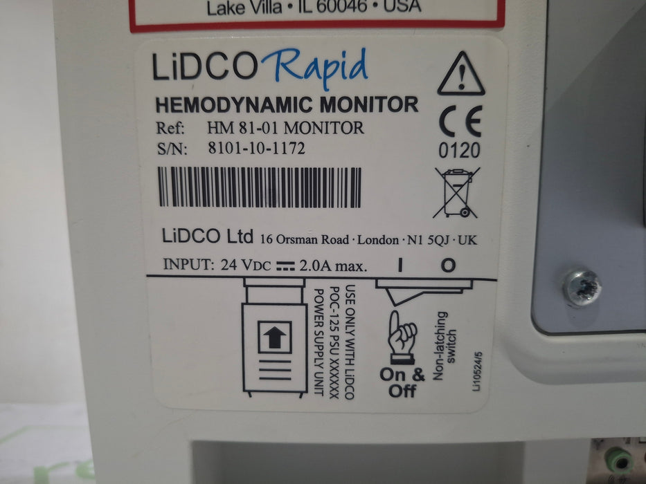 LiDCO Ltd Rapid HemoDynamic Monitor