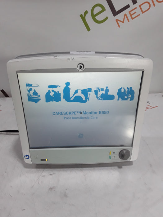 GE Healthcare Carescape B650 Post Anesthesia Care Patient Monitor