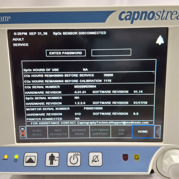 Oridion Capnostream 20P Capnography Monitor