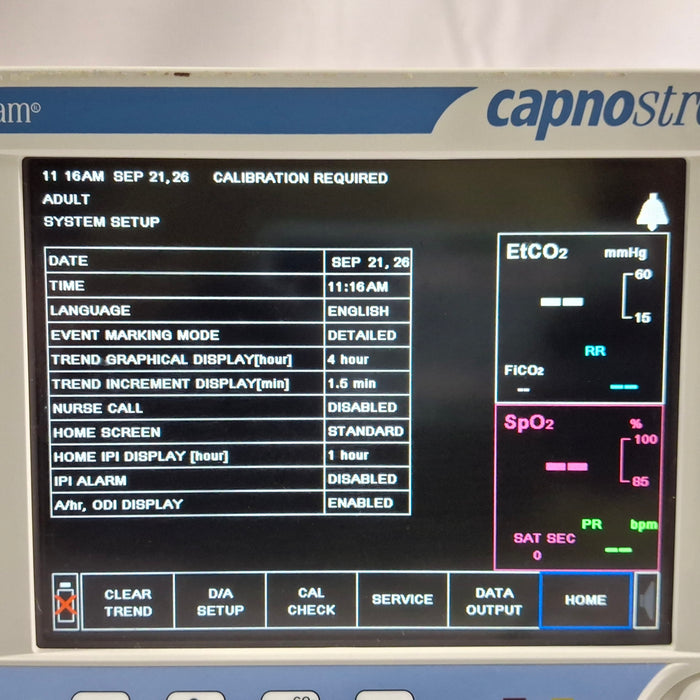 Oridion Capnostream 20P Capnography Monitor