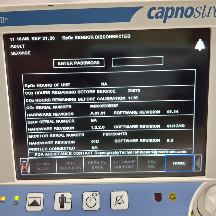Oridion Capnostream 20P Capnography Monitor