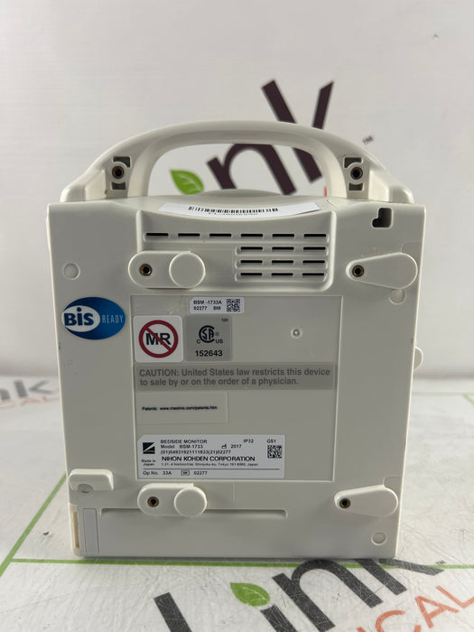 Nihon Kohden BSM-1733 Life Scope PT Transport Patient Monitor