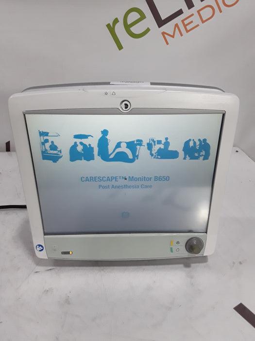 GE Healthcare Carescape B650 Post Anesthesia Care Patient Monitor