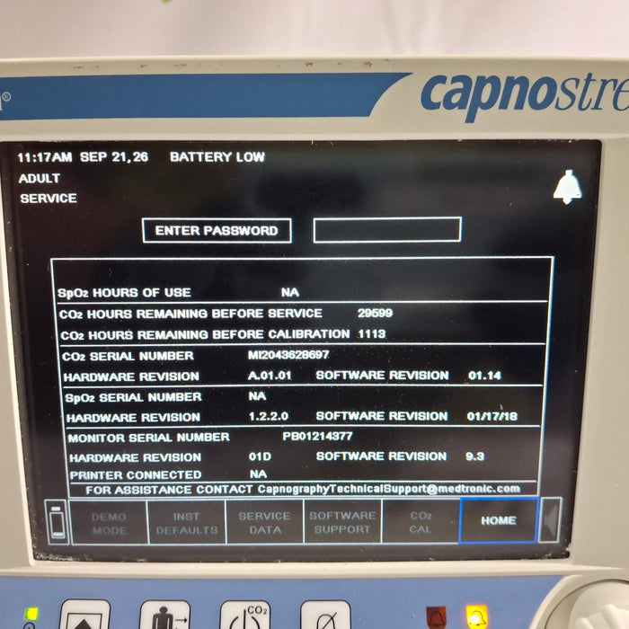 Oridion Capnostream 20P Capnography Monitor