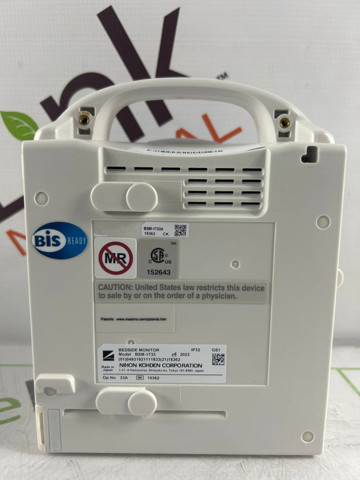 Nihon Kohden BSM-1733 Life Scope PT Transport Patient Monitor