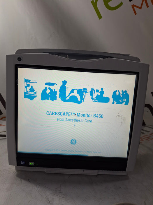 GE Healthcare Carescape B450 Post Anesthesia Care Patient Monitor