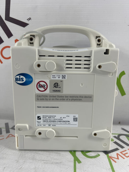 Nihon Kohden BSM-1733 Life Scope PT Transport Patient Monitor