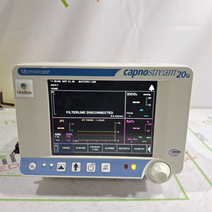 Oridion Capnostream 20P Capnography Monitor