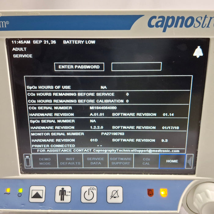 Oridion Capnostream 20P Capnography Monitor