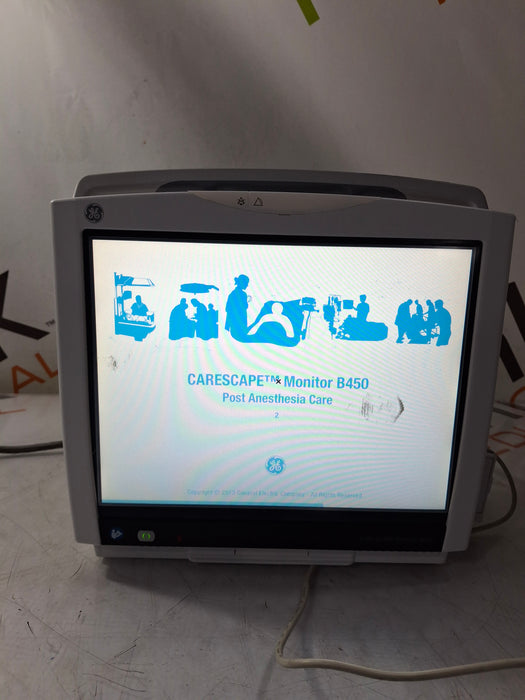 GE Healthcare Carescape B450 Post Anesthesia Care Patient Monitor