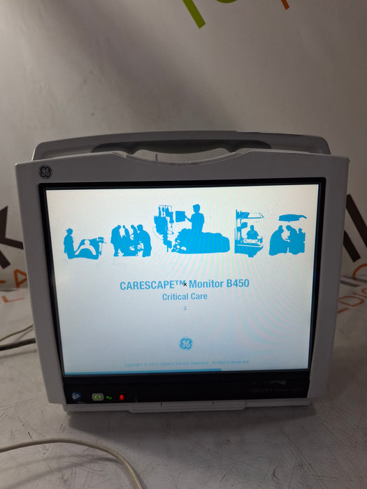 GE Healthcare Carescape B450 Critical Care Patient Monitor