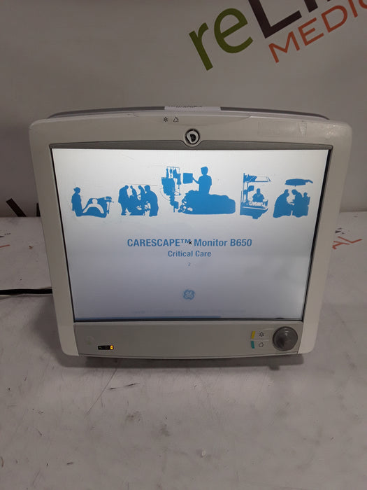 GE Healthcare Carescape B650 Critical Care Patient Monitor