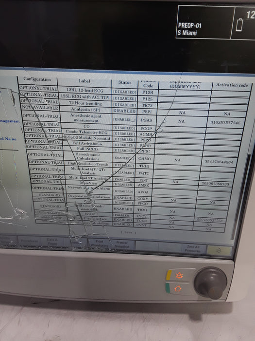 GE Healthcare Carescape B650 Post Anesthesia Care Patient Monitor