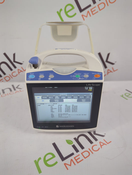 Nihon Kohden BSM-1733 Life Scope PT Transport Patient Monitor