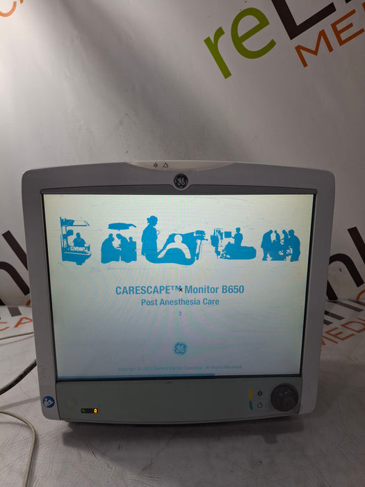 GE Healthcare Carescape B650 Post Anesthesia Care Patient Monitor