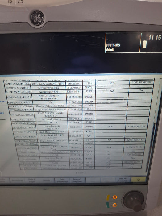 GE Healthcare Carescape B650 Post Anesthesia Care Patient Monitor