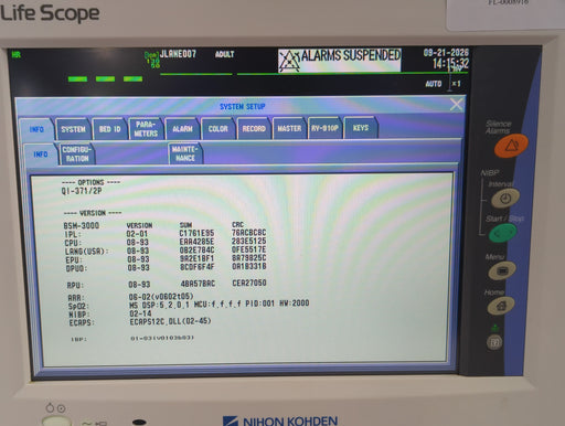 Nihon Kohden Nihon Kohden Life Scope BSM-3532 Bedside Monitor Patient Monitors reLink Online
