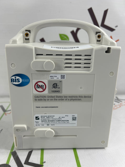 Nihon Kohden BSM-1733 Life Scope PT Transport Patient Monitor