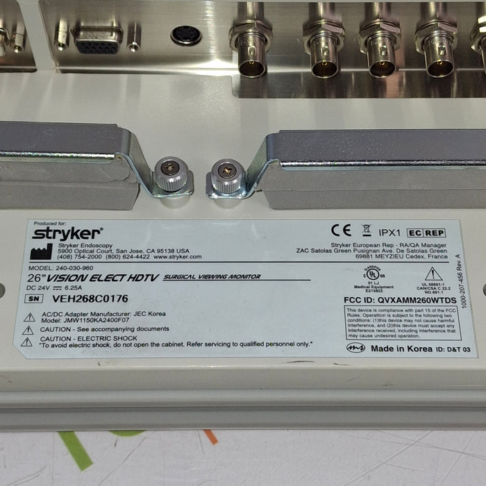 Stryker 26" Vision Elect HD Flat Panel Monitor