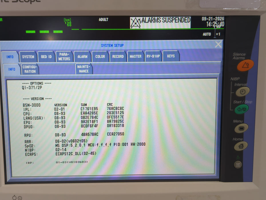 Nihon Kohden Life Scope BSM-3532 Bedside Monitor