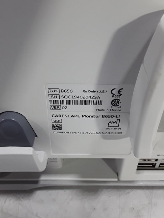 GE Healthcare Carescape B650 Neonatal Care Patient Monitor