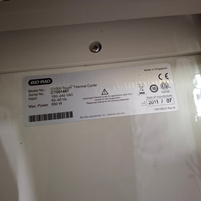 Bio-Rad C1000 Touch PCR Thermal Cycler