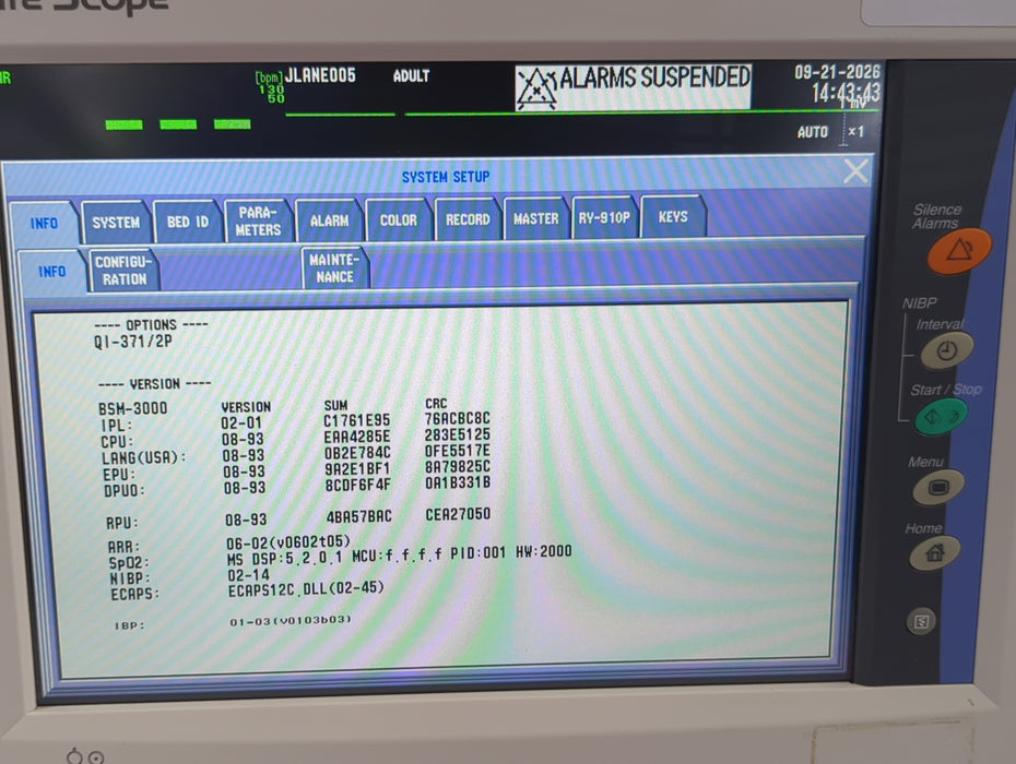 Nihon Kohden Life Scope BSM-3532 Bedside Monitor