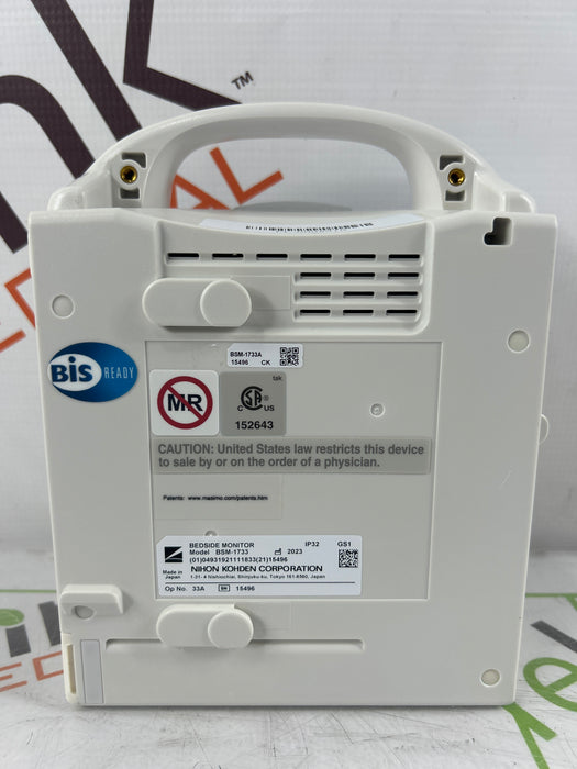 Nihon Kohden BSM-1733 Life Scope PT Transport Patient Monitor