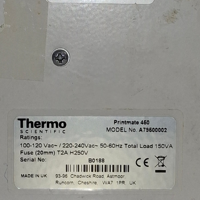 Thermo Scientific PrintMate 450 Cassette Printer