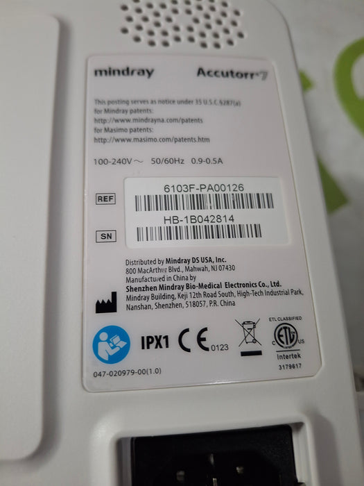 Mindray Accutorr 7 Vital Signs Monitor