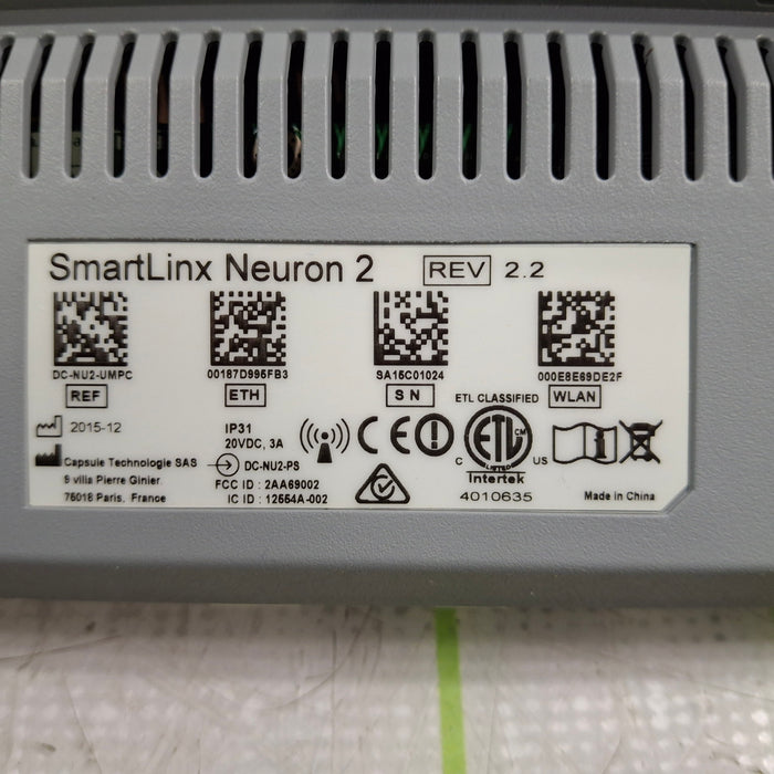 Smartlinx Inc Capsule Technologies Neuron 2 Monitor
