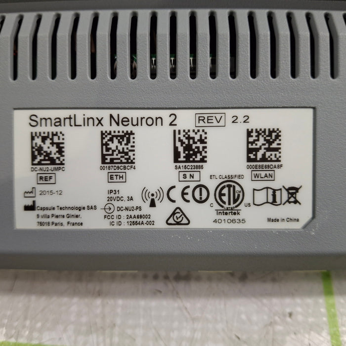 Smartlinx Inc Capsule Technologies Neuron 2 Monitor