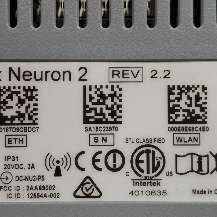 Smartlinx Inc Capsule Technologies Neuron 2 Monitor