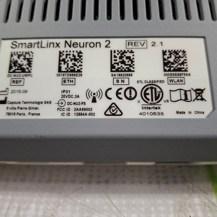 Smartlinx Inc Capsule Technologies Neuron 2 Monitor